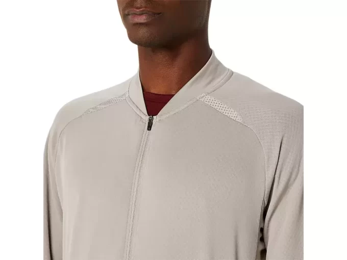 ACTIBREEZE JACQUARD GRID FULL ZIP JACKA