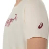 ASICS BLOMMA SLOGAN FÖR KVINNOR KORTÄRM TEE