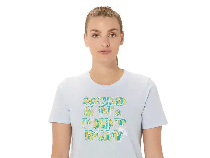 ASICS HIBISCUS SLOGAN CREW för kvinnor