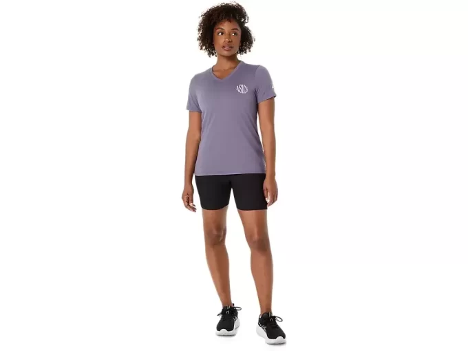 ASICS NATURE V-HALS KORTÄRM T-SHIRT DAM
