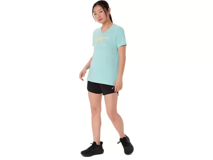 ASICS STRIPES V-HALS, KVINNOR