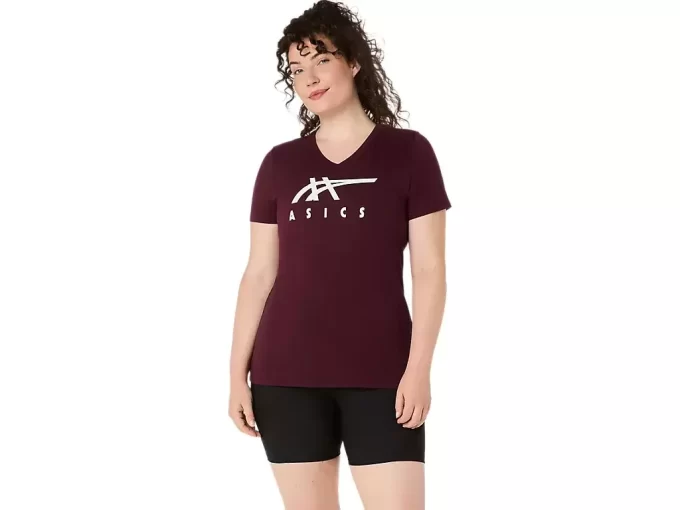 ASICS STRIPES V-HALS, KVINNOR