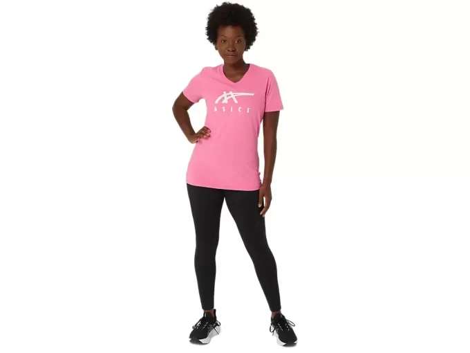 ASICS STRIPES V-HALS, KVINNOR