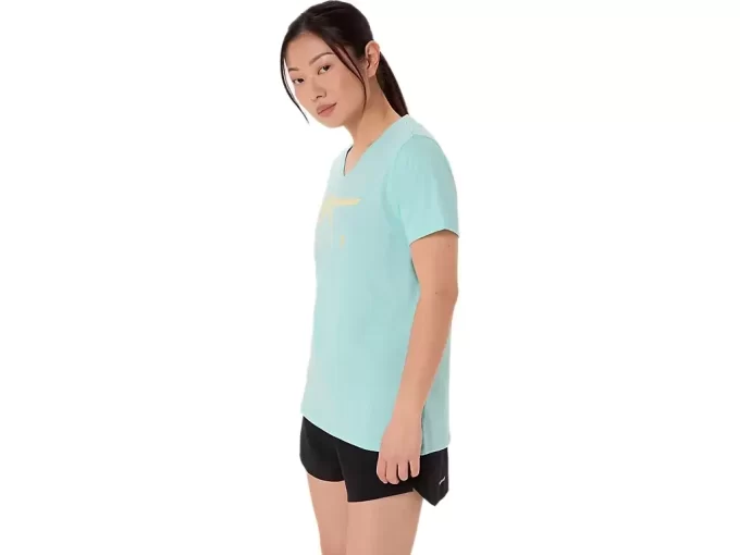 ASICS STRIPES V-HALS, KVINNOR