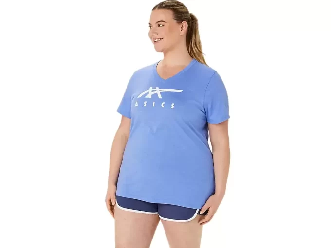 ASICS STRIPES V-HALS, KVINNOR