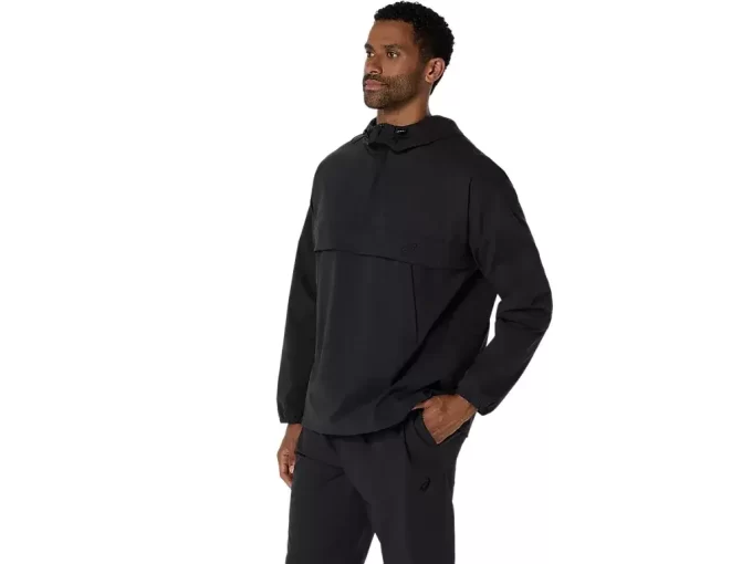 DUBBELVÄVAD AVSLAPPAD PULL OVER-JACKA