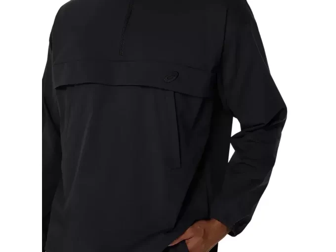 DUBBELVÄVAD AVSLAPPAD PULL OVER-JACKA