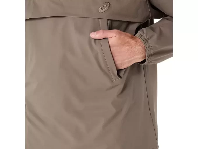 DUBBELVÄVAD AVSLAPPAD PULL OVER-JACKA DUBBELVÄVAD AVSLAPPAD PULL OVER-JACKA