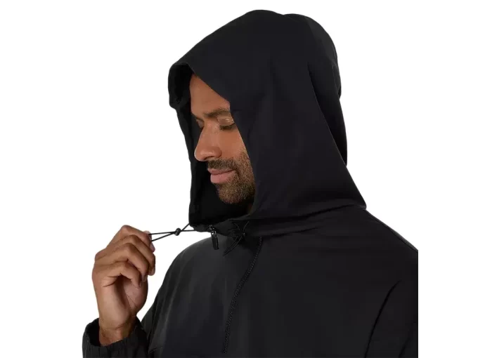 DUBBELVÄVAD AVSLAPPAD PULL OVER-JACKA