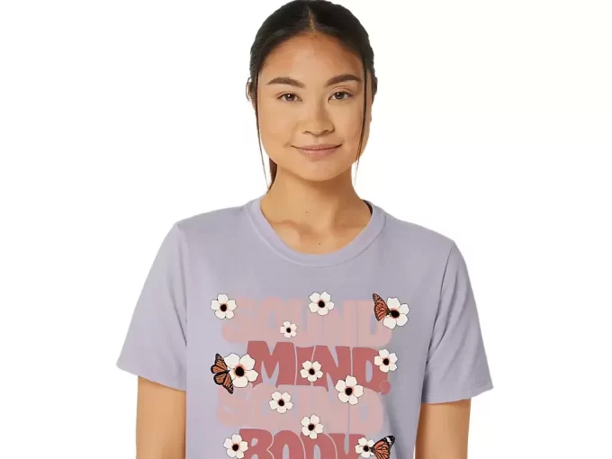 KVINNORS ASICS MONARCH SLOGAN CREW KVINNORS ASICS MONARCH SLOGAN CREW