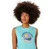 KVINNORS ASICS SUN IN THE SKY SLOGAN MUSCLE TEE KVINNORS ASICS SUN IN THE SKY SLOGAN MUSCLE TEE