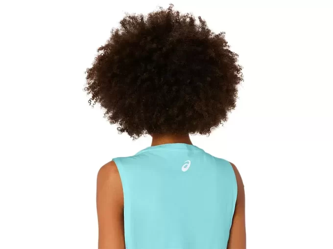 KVINNORS ASICS SUN IN THE SKY SLOGAN MUSCLE TEE KVINNORS ASICS SUN IN THE SKY SLOGAN MUSCLE TEE