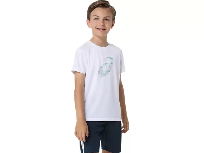 SPIRAL GRAFISK KORTÄRM TEE