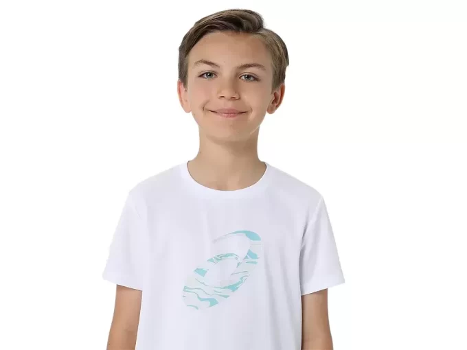 SPIRAL GRAFISK KORTÄRM TEE