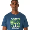 UNISEX ASICS KÖR UTANFÖR KLUBB KORTÄRM TEE