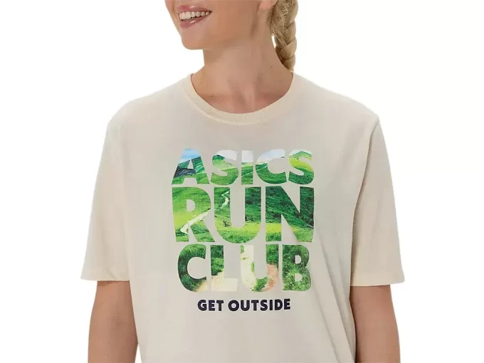 UNISEX ASICS KÖR UTANFÖR KLUBB KORTÄRM TEE