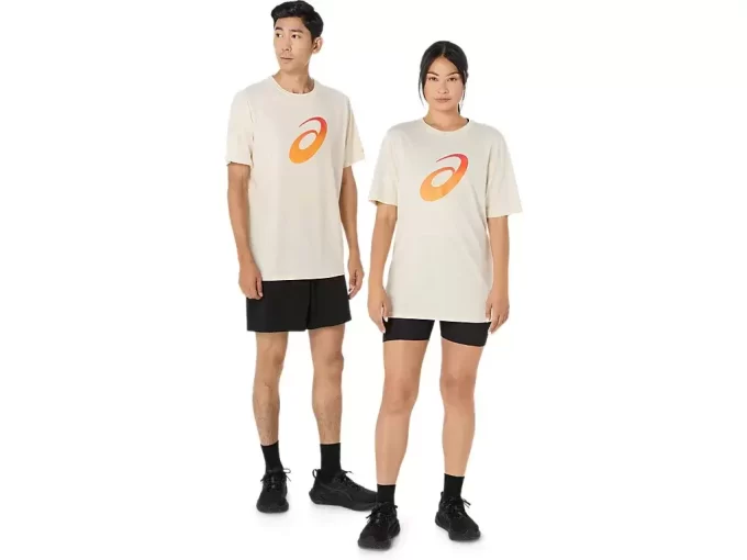 UNISEX KORTÄRM GRADIENT SPIRAL LOGO TEE
