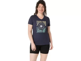 V-HALS FÖR KVINNOR SOLROMS SLOGAN