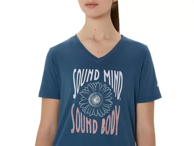 V-HALS FÖR KVINNOR SOLROMS SLOGAN